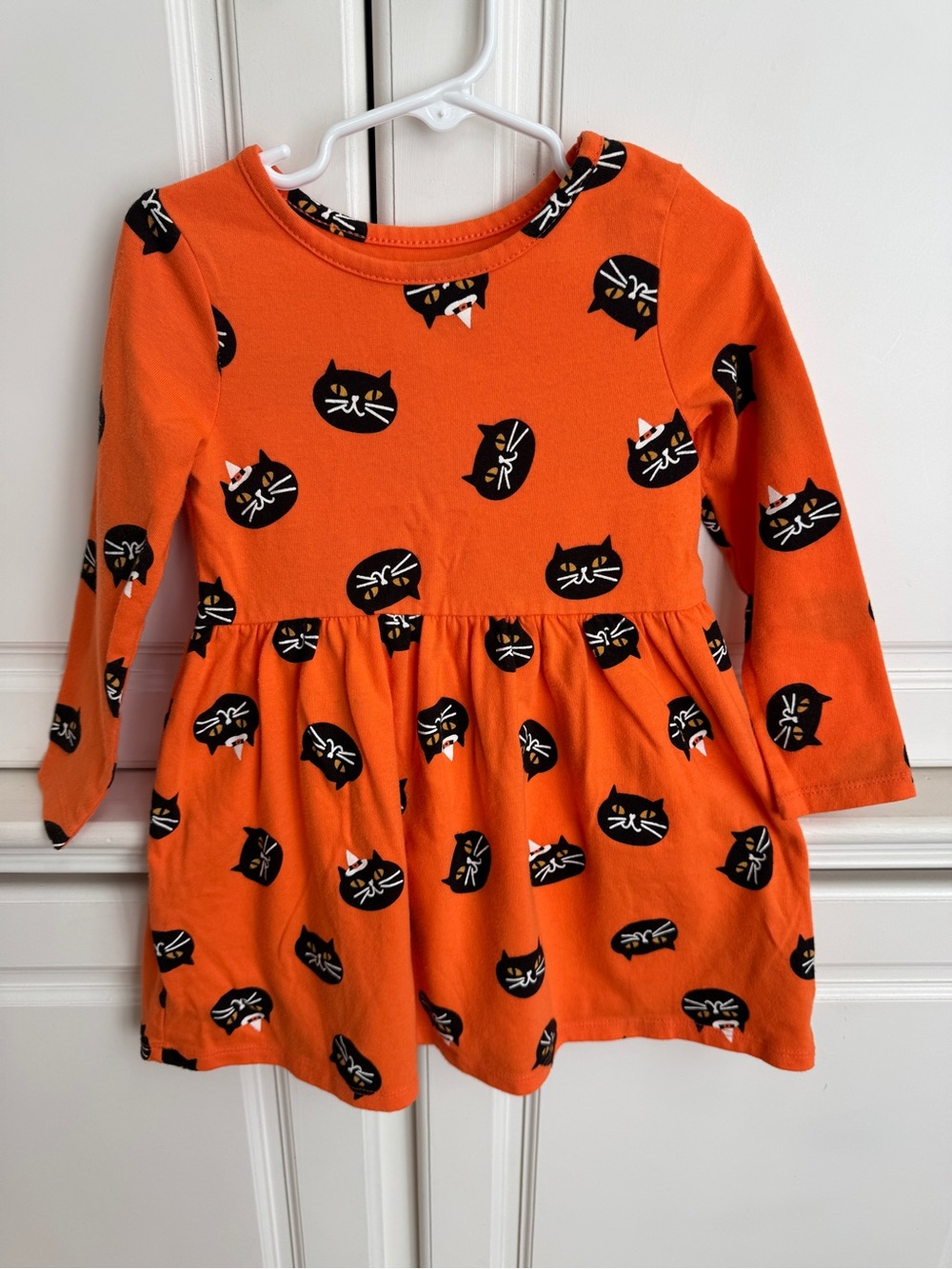 Cat and Jack Halloween Cat Dress Long Sleeve 4T